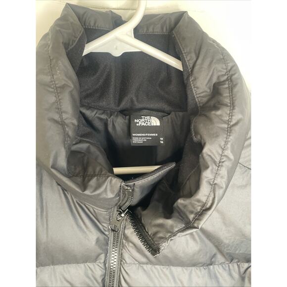 The North Face Metropolis Parka Coat Women's 1X Blk 600 Down Long Winter No Hood - Picture 4 of 16